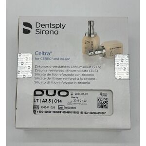 Dentsply Sirona Celtra Duo LT A3.5 C14 CAD CAM Blocks 4pcs CEREC inLab